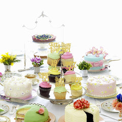 ZHUOWEISM Pre-cut, non-oven-safe toppers help you decorate cupcakes quickly.