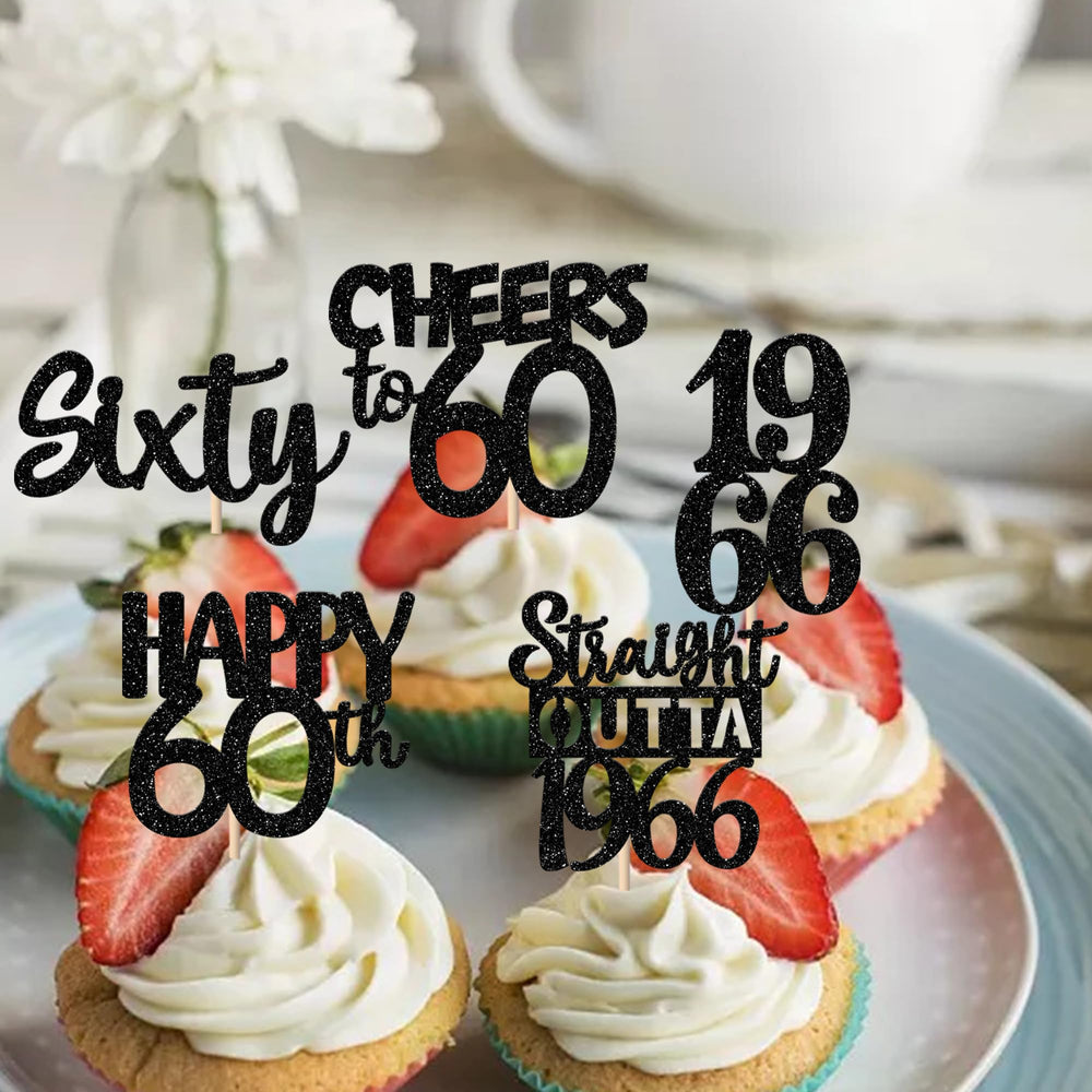 ZHUOWEISM design-e topper creates eye-catching decor for cheers to 60.