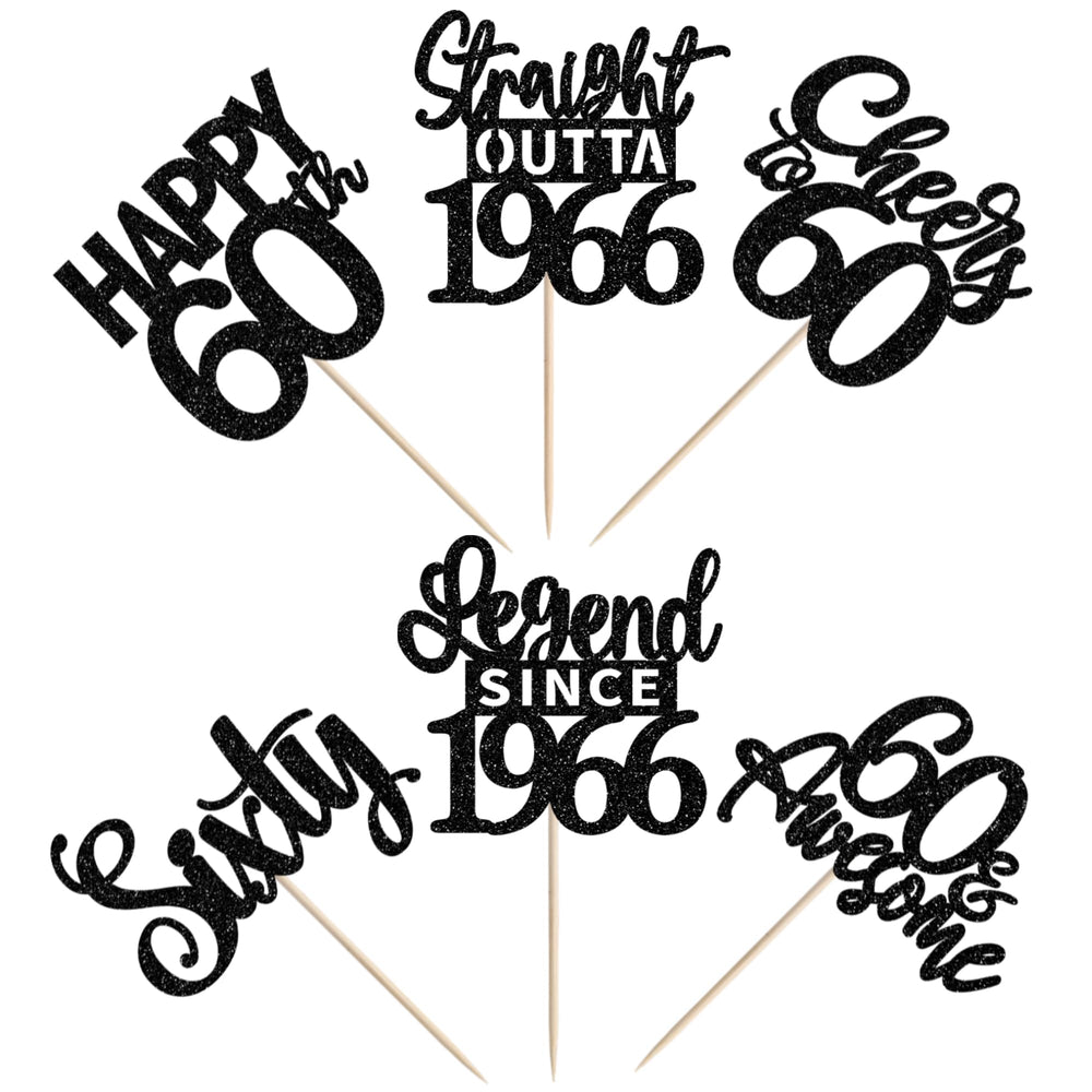 ZHUOWEISM cheers to 60 years decoration enhances party vibes.