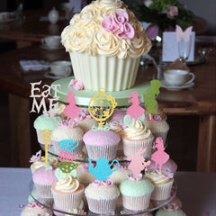 ZHUOWEISM Clock cupcake toppers add a playful time theme