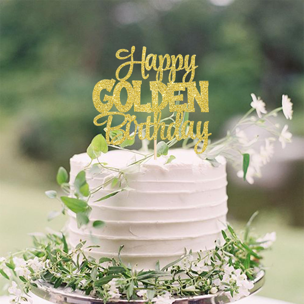 ZHUOWEISM Decorative birthday cake pick for desserts and snacks.