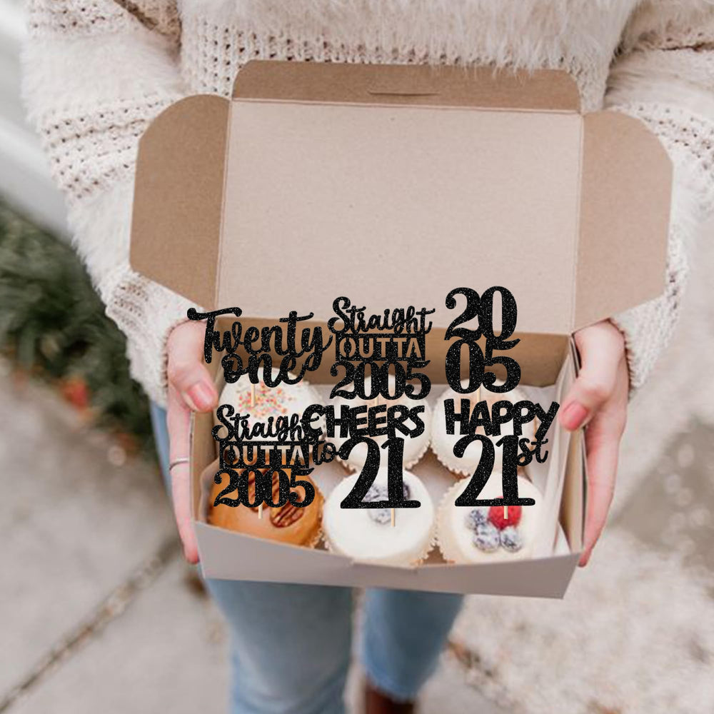 ZHUOWEISM easy-to-insert cupcake toppers fit most cupcake sizes