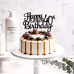 ZHUOWEISM cake topper with food-grade bamboo stick for sturdy, safe decorating.