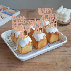 ZHUOWEISM glitter cupcake toppers collection enhances party decor