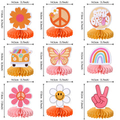 ZHUOWEISM hand-sign centerpiece with butterfly and daisy accents for festive tables