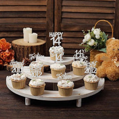 ZHUOWEISM legend since 2012 cupcake toppers decorate treats for celebratory gatherings.