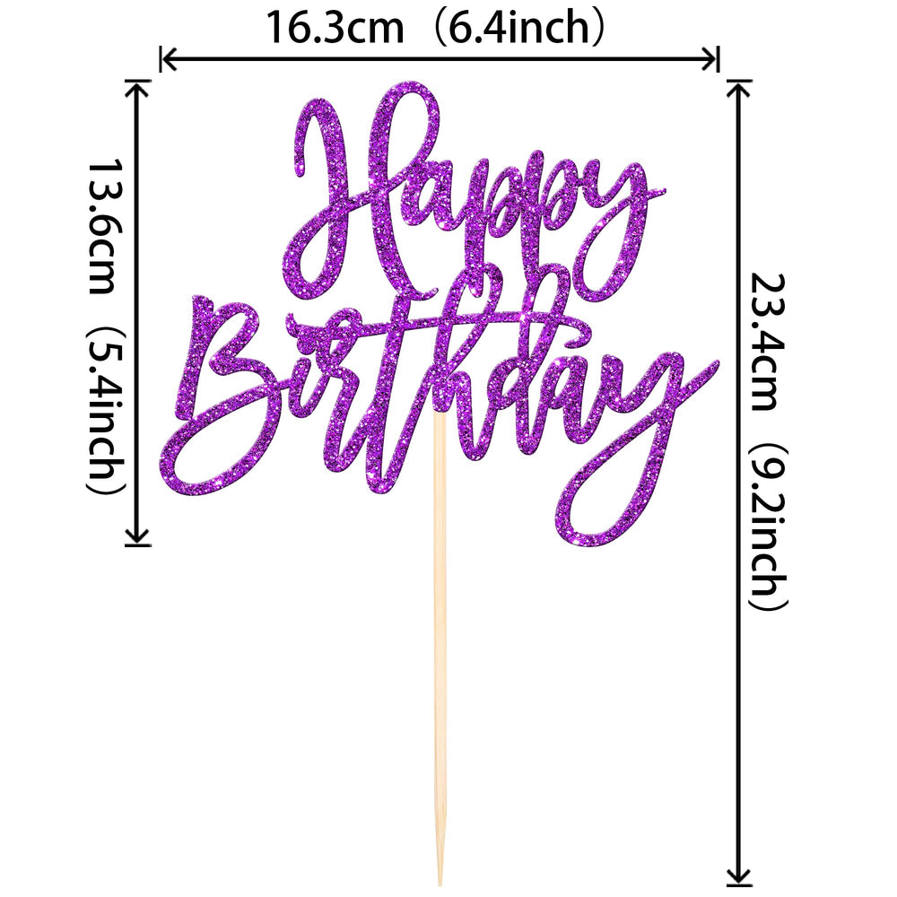 ZHUOWEISM no-assembly-needed cake topper simplifies party prep and setup.