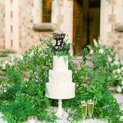 ZHUOWEISM One side glitter Topper catches light for photo worthy moments