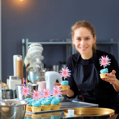 ZHUOWEISM orange firework toppers elevate fruit and cookies display