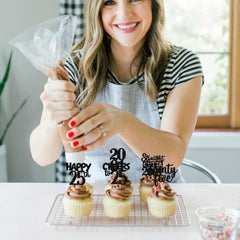 ZHUOWEISM party-cake-decor-topper versatile for cupcakes and ice cream at celebrations.
