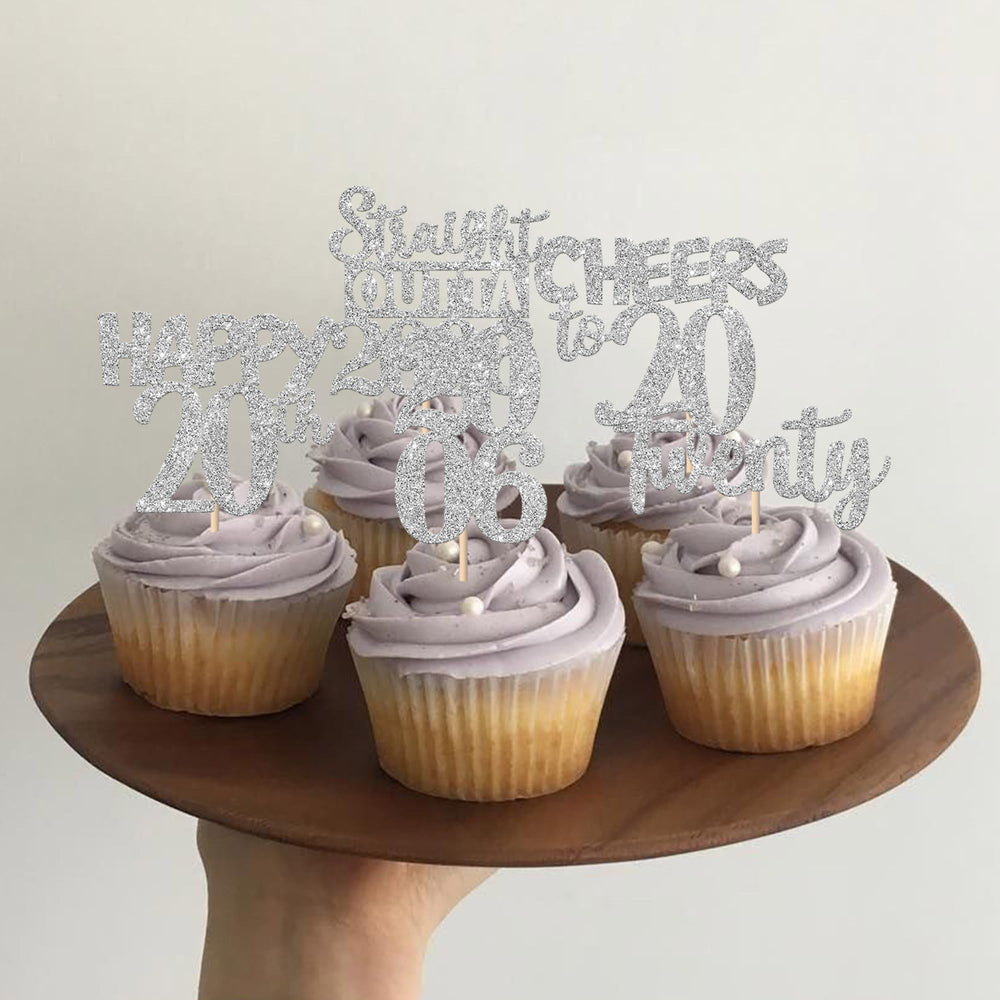 ZHUOWEISM Pre-assembled cupcake toppers save time decorating cakes and cupcakes.