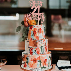 ZHUOWEISM Rose gold topper for versatile party decorations