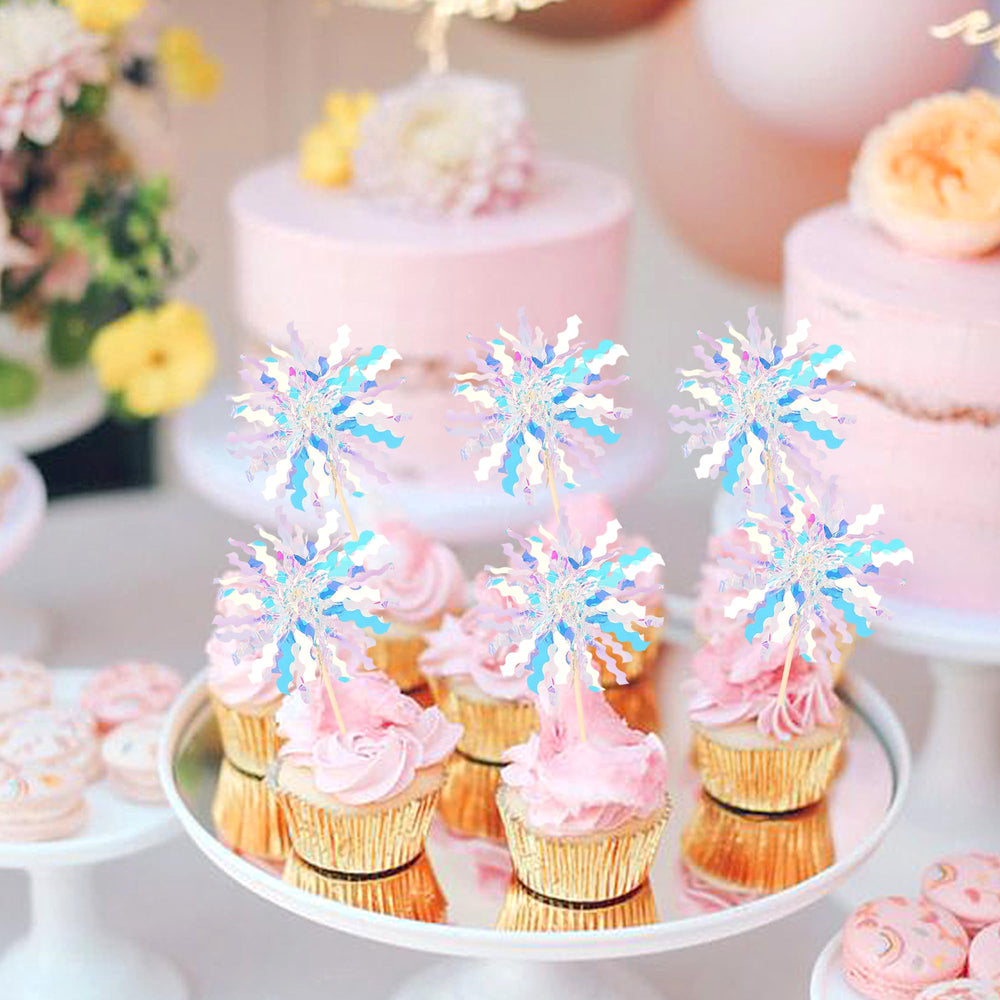 ZHUOWEISM premium ready-to-use cupcake picks for quick party prep