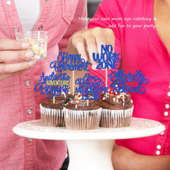 ZHUOWEISM 30-pack with six designs covers multiple dessert ideas