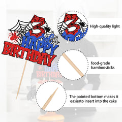 ZHUOWEISM spider topper on cake stick for easy decorating