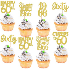 Zhuoweism straight outta 1966 cupcake topper 30pc adds festive flair to cupcakes and desserts.