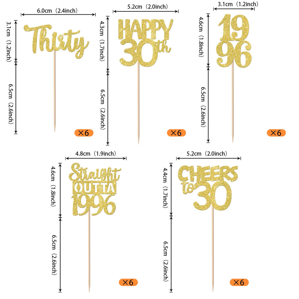 ZHUOWEISM straight outta 1996 cupcake topper design 2 brightens desserts for a 30th celebration