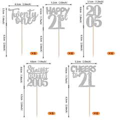 ZHUOWEISM straight-outta-2005 toppers add party flair to desserts