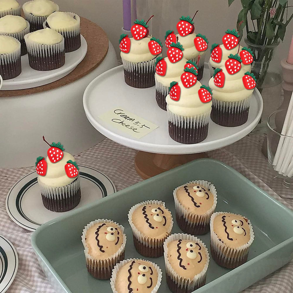 ZHUOWEISM sweet fruit toppers include sturdy sticks for easy placement.