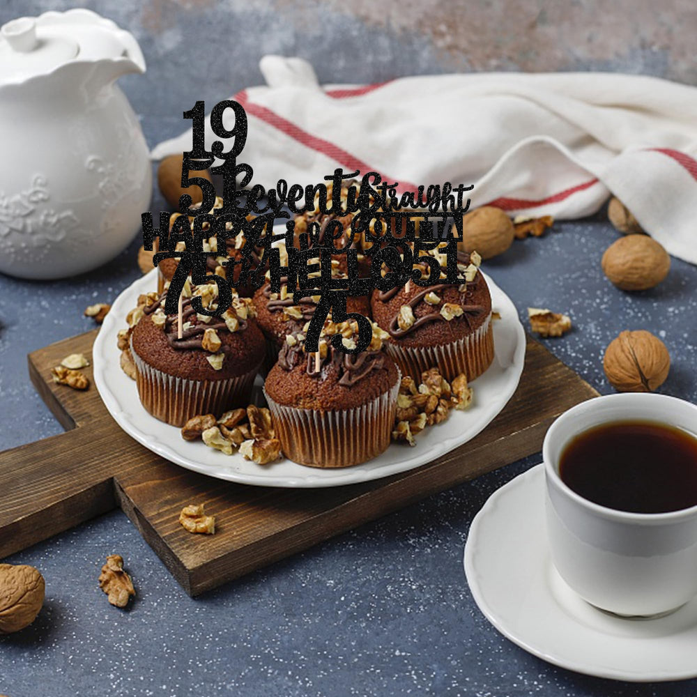 ZHUOWEISM toppers on cake ready for festive display