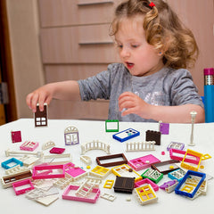 ZHX picket fence pieces create charming, display-ready city models.