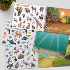 ZICOTO coloring pages compliment sticker scenes for expressive art