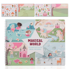 ZICOTO sticker book princess scene boosts creative play for kids on the go