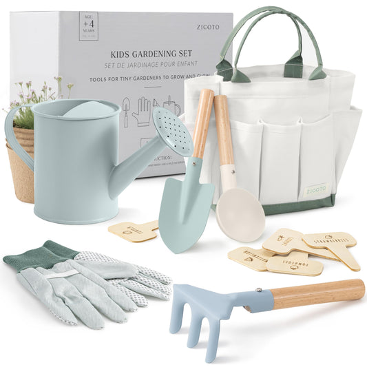 ZICOTO kids gardening set gloves protect tiny hands during planting