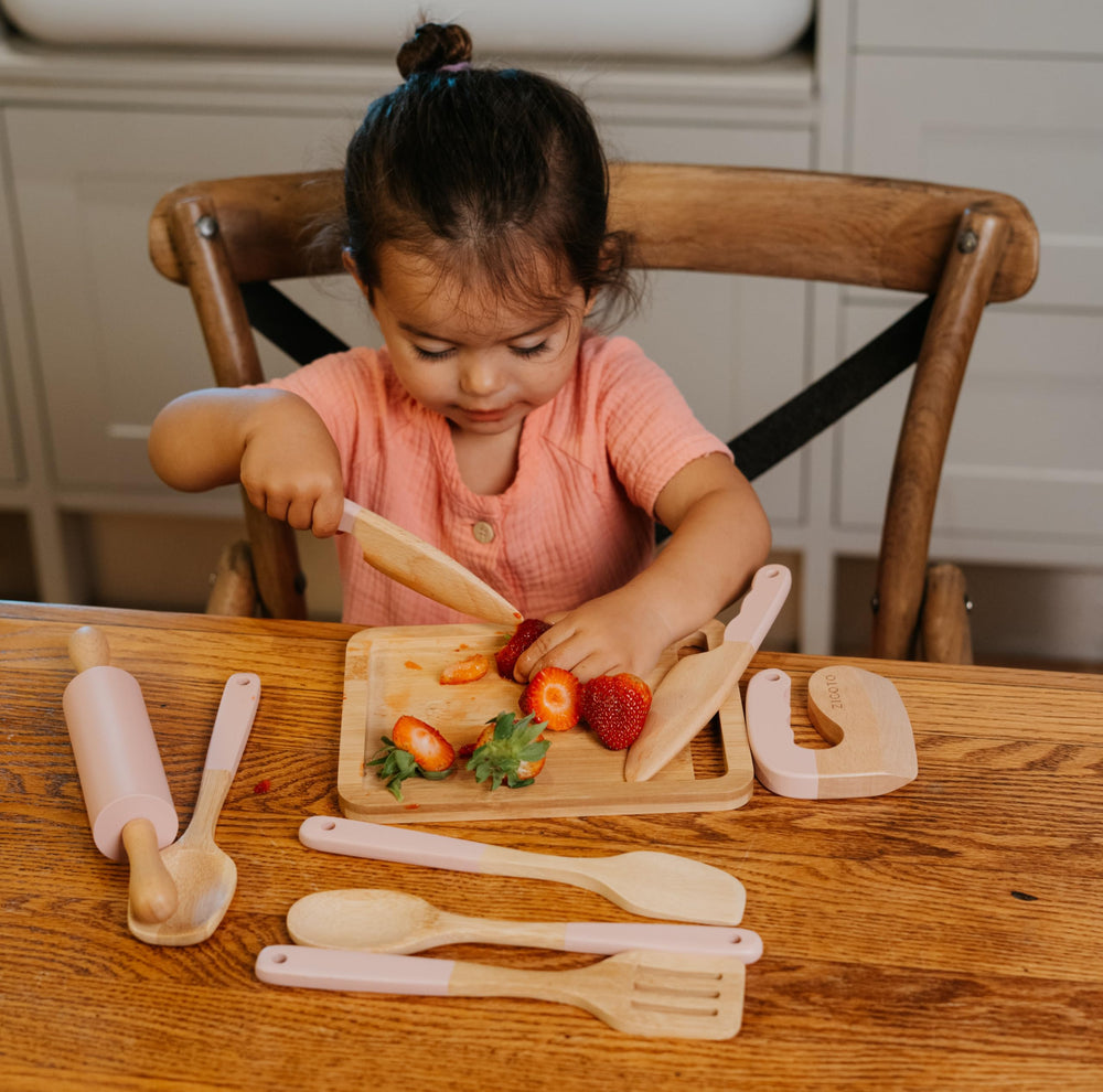 ZICOTO kids safe knives designed for confident, safe kitchen activity.
