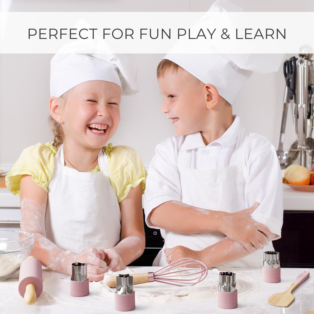 ZICOTO kids spatulas (4) with soft handles for gentle mixing.