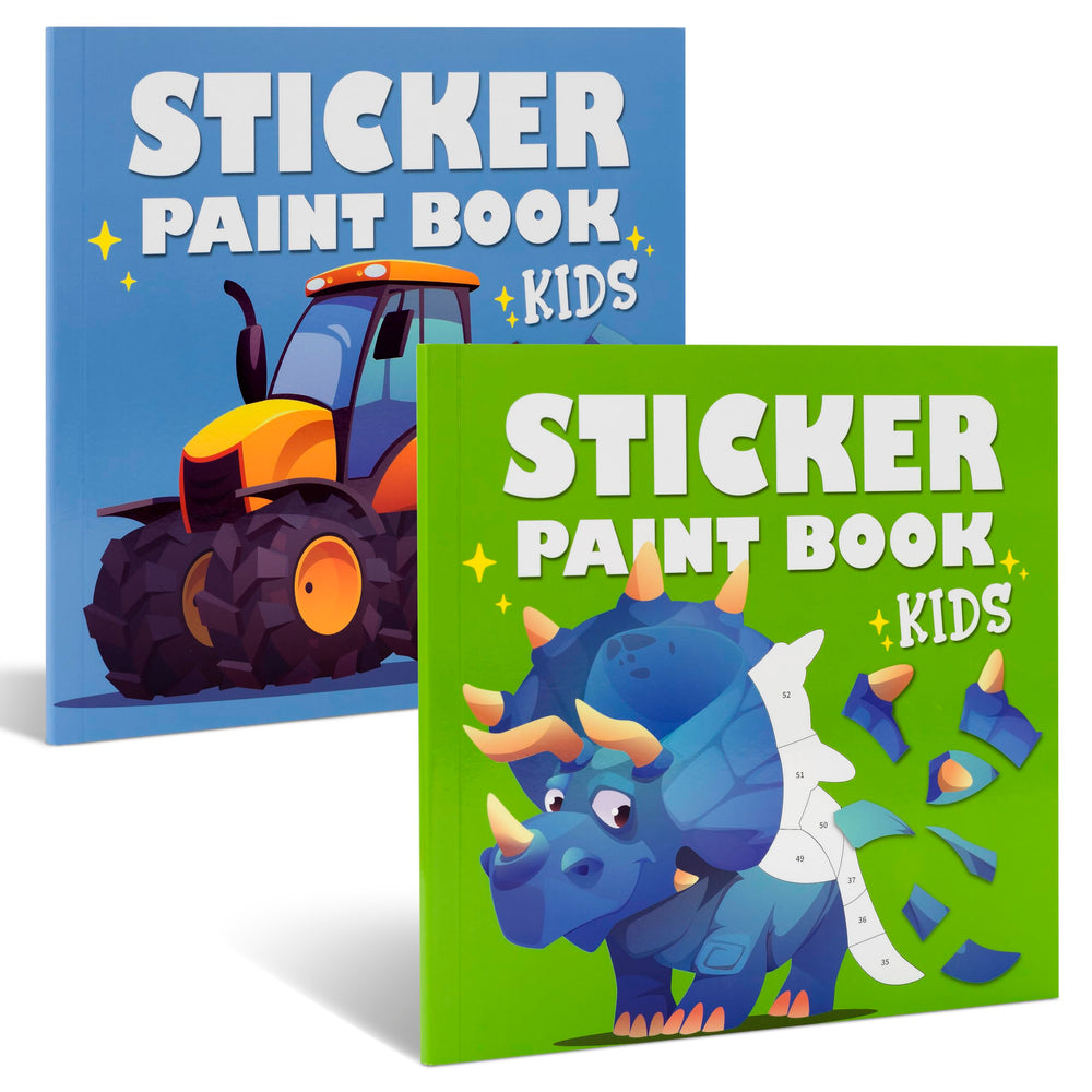 ZICOTO Paint by Stickers dinosaurs cover invites kids to start a creative journey.