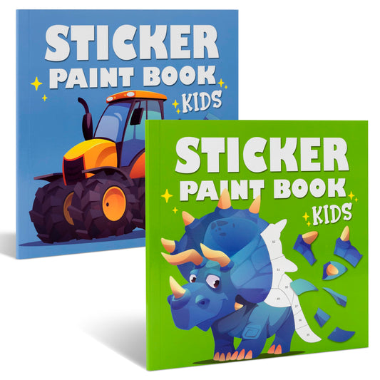 ZICOTO Paint by Stickers dinosaurs cover invites kids to start a creative journey.