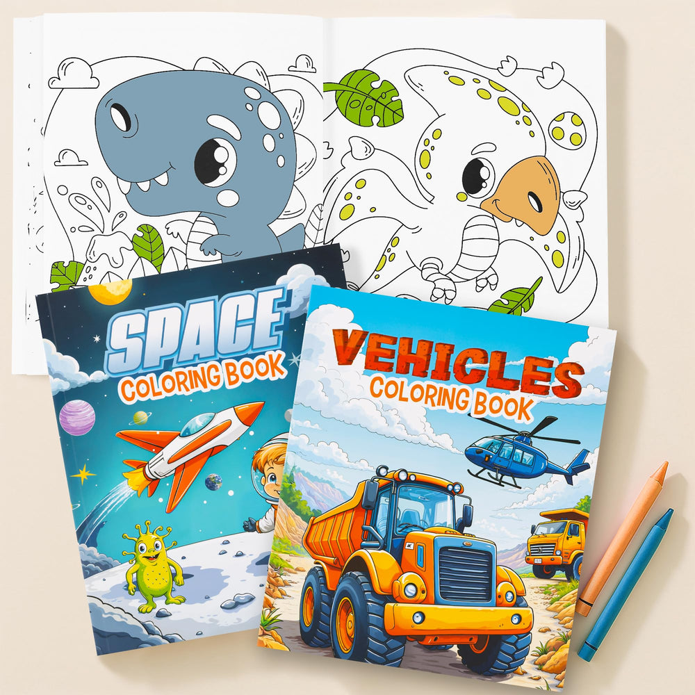 ZICOTO trucks coloring page illustration 1 helps develop fine motor skills.