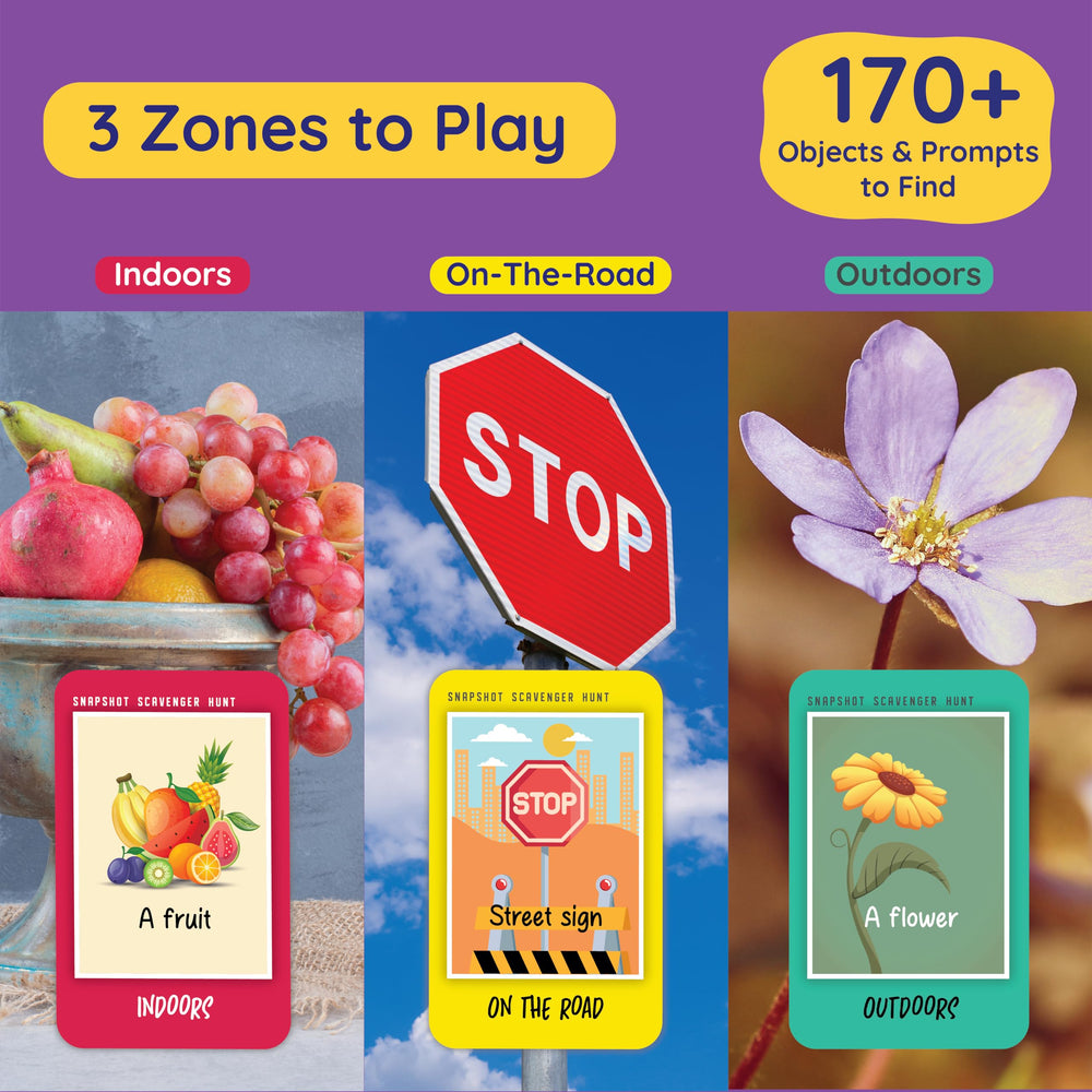 Zicster Snapshot outdoor deck prompts with varied difficulty levels.