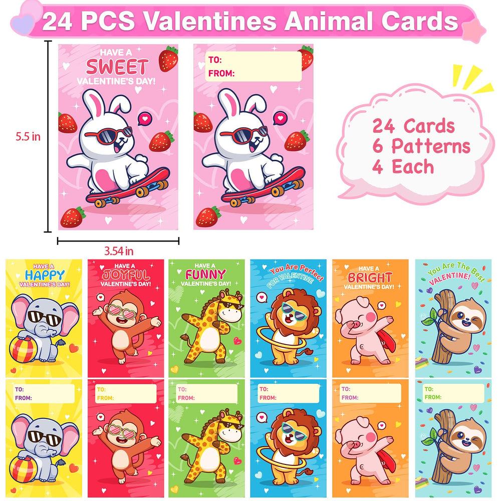 ZICZLI animal detective cards for fun Valentines classroom exchanges.