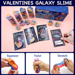 ZICZLI galaxy slime close-up showcases stretchy texture and non-sticky feel.