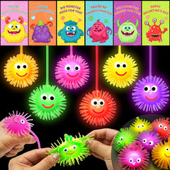 ZICZLI Valentines LED balls glow as a 24-pack gift set for classrooms and parties.