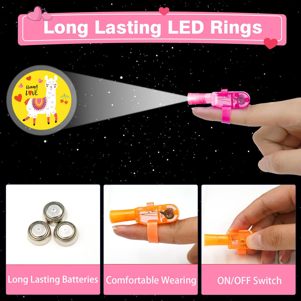 ZICZLI glow in dark valentines set with finger lights elevates classroom exchange