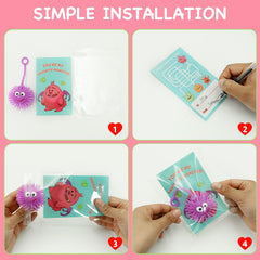 ZICZLI monster cards pair with balls for quick classroom or party exchanges.