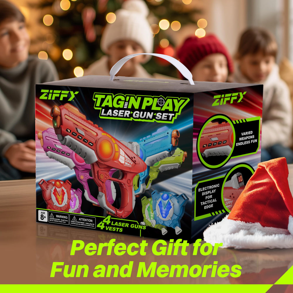 ZIFFY Laser Tag in action for backyard or indoor adventures.