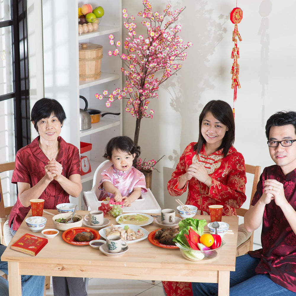 Ziliny Year of the Horse festive design with lanterns and flowers for warm ambience.