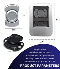 Zimdun whisper-quiet R188 bearing keeps spins smooth and office-friendly.