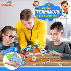 Zingywise airplane and helicopter models encourage spatial thinking and creativity.