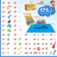 Zingywise safe, smooth-edged components invite creative construction.