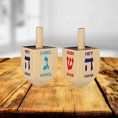Dreidel set stored in reusable Zion Judaica zip bag