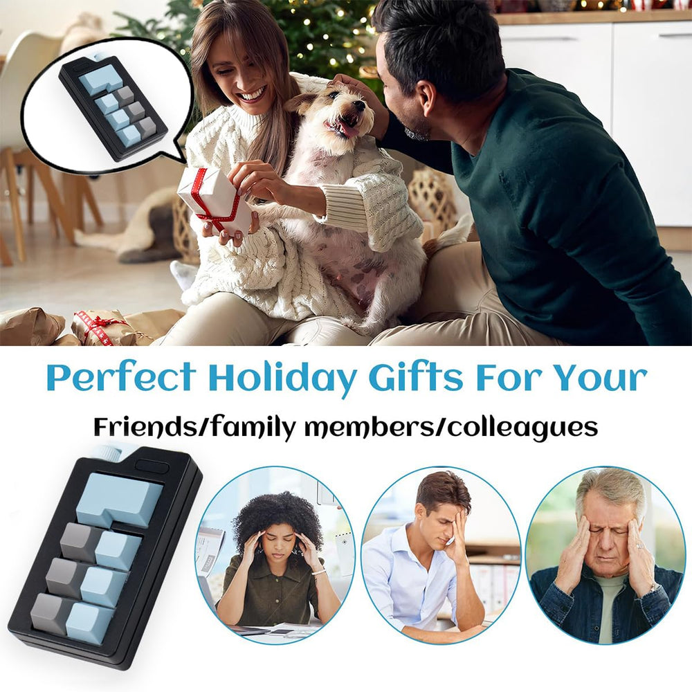 Zioyihan Keyboard Fidget Clicker black-blue gift box, ideal for lovers.