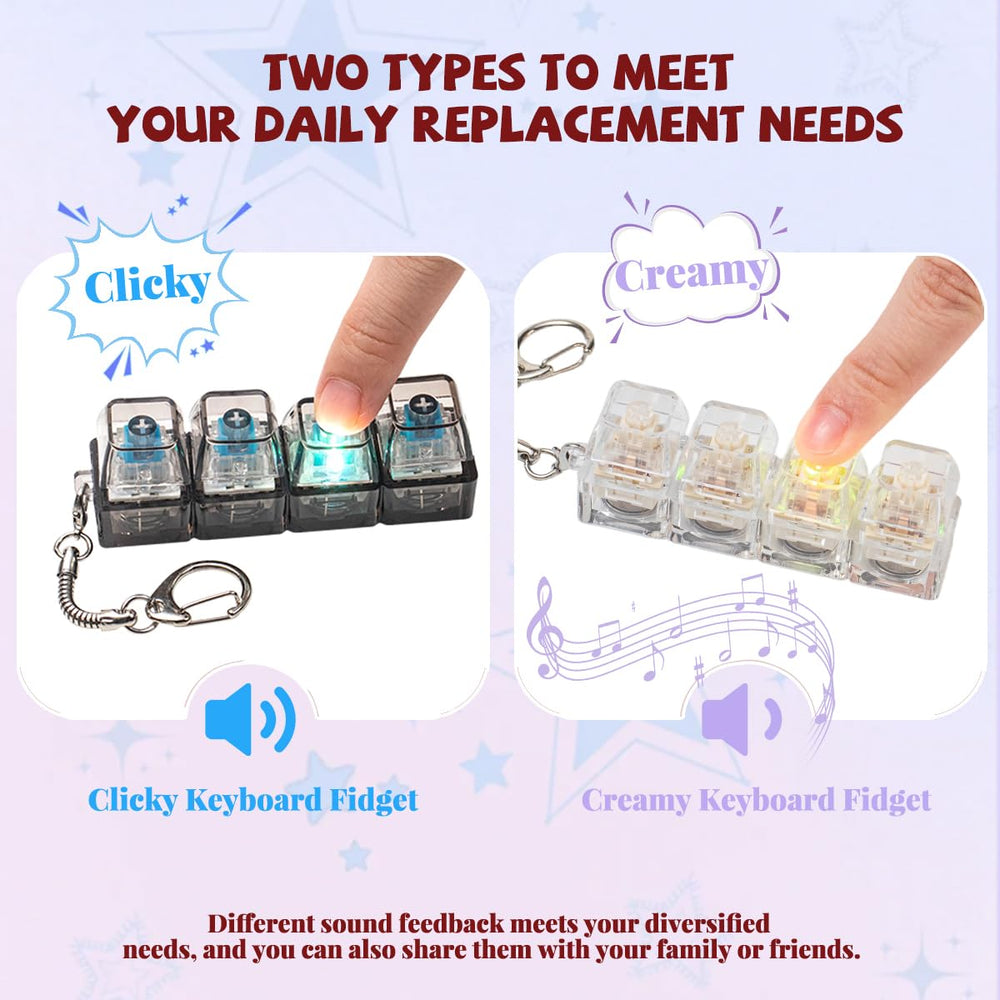 Zioyihan two-pack keyboard fidget showcased for shared stress relief.