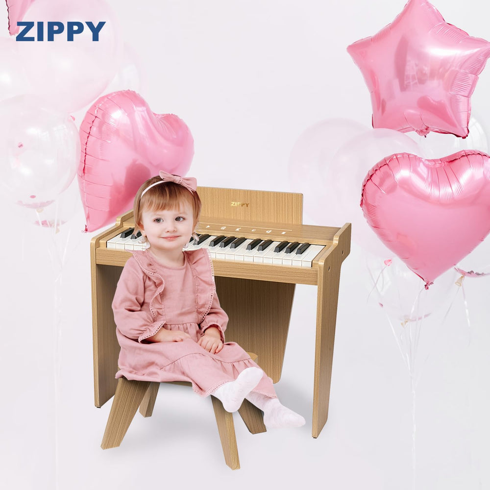 Color-illustrated songbook and stickers for hands-on learning with ZIPPY