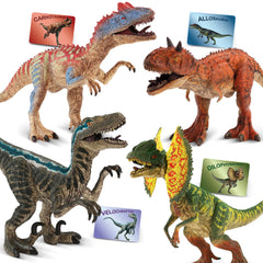 Zippytots Velociraptor big figure with movable jaw for lifelike play.