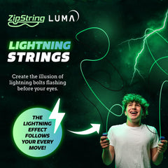 ZipString glow-in-the-dark fidget strings offer dynamic lightning effects.